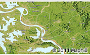 Satellite 3D Map of Huangshi Shiqu