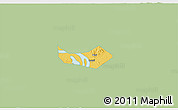 Savanna Style 3D Map of Huangshi Shiqu, single color outside