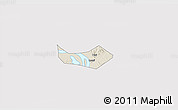 Shaded Relief 3D Map of Huangshi Shiqu, cropped outside