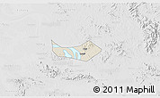 Shaded Relief 3D Map of Huangshi Shiqu, lighten, desaturated