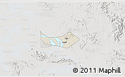 Shaded Relief 3D Map of Huangshi Shiqu, lighten, semi-desaturated