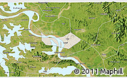 Shaded Relief 3D Map of Huangshi Shiqu, satellite outside