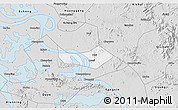 Silver Style 3D Map of Huangshi Shiqu