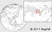 Blank Location Map of Huangshi Shiqu, highlighted parent region