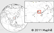 Blank Location Map of Huangshi Shiqu