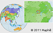 Political Location Map of Huangshi Shiqu