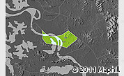 Physical Map of Huangshi Shiqu, darken, desaturated