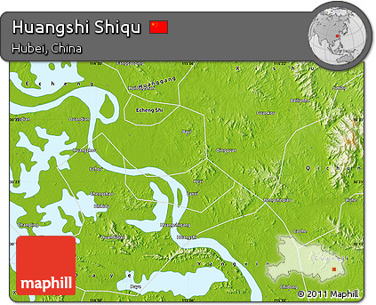 Physical Map of Huangshi Shiqu