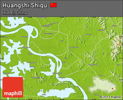 Physical Map of Huangshi Shiqu