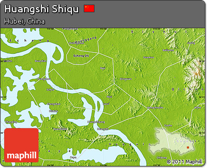 Physical Map of Huangshi Shiqu