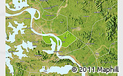 Physical Map of Huangshi Shiqu, satellite outside