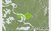 Physical Map of Huangshi Shiqu, semi-desaturated