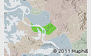 Political Map of Huangshi Shiqu, lighten, semi-desaturated