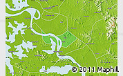 Political Map of Huangshi Shiqu, physical outside