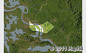 Satellite Map of Huangshi Shiqu, darken
