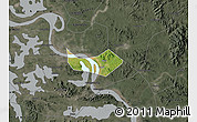 Satellite Map of Huangshi Shiqu, darken, semi-desaturated