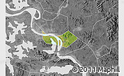 Satellite Map of Huangshi Shiqu, desaturated