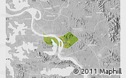 Satellite Map of Huangshi Shiqu, lighten, desaturated