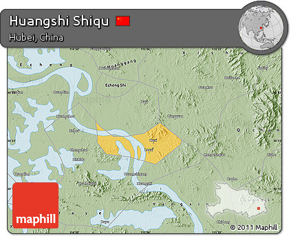 Savanna Style Map of Huangshi Shiqu