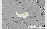 Shaded Relief Map of Huangshi Shiqu, darken, desaturated