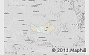 Shaded Relief Map of Huangshi Shiqu, desaturated