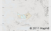 Shaded Relief Map of Huangshi Shiqu, lighten, semi-desaturated