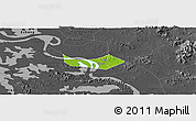 Physical Panoramic Map of Huangshi Shiqu, darken, desaturated