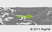 Physical Panoramic Map of Huangshi Shiqu, desaturated