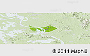 Physical Panoramic Map of Huangshi Shiqu, lighten
