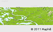 Physical Panoramic Map of Huangshi Shiqu