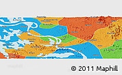 Political Panoramic Map of Huangshi Shiqu