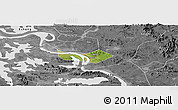 Satellite Panoramic Map of Huangshi Shiqu, desaturated