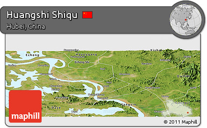 Satellite Panoramic Map of Huangshi Shiqu
