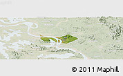 Satellite Panoramic Map of Huangshi Shiqu, lighten
