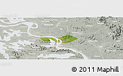 Satellite Panoramic Map of Huangshi Shiqu, lighten, semi-desaturated