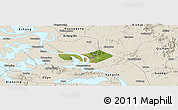 Satellite Panoramic Map of Huangshi Shiqu, shaded relief outside