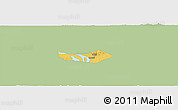 Savanna Style Panoramic Map of Huangshi Shiqu, single color outside