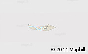 Shaded Relief Panoramic Map of Huangshi Shiqu, cropped outside