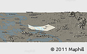 Shaded Relief Panoramic Map of Huangshi Shiqu, darken