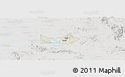 Shaded Relief Panoramic Map of Huangshi Shiqu, lighten, semi-desaturated