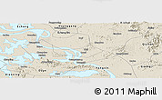Shaded Relief Panoramic Map of Huangshi Shiqu