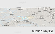 Shaded Relief Panoramic Map of Huangshi Shiqu, semi-desaturated