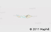 Shaded Relief Panoramic Map of Huangshi Shiqu, single color outside