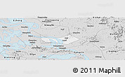 Silver Style Panoramic Map of Huangshi Shiqu