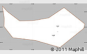 Gray Simple Map of Huangshi Shiqu, cropped outside