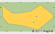 Savanna Style Simple Map of Huangshi Shiqu, cropped outside