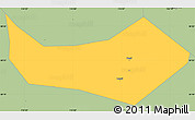 Savanna Style Simple Map of Huangshi Shiqu