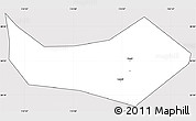 Silver Style Simple Map of Huangshi Shiqu, cropped outside