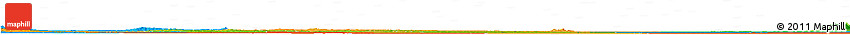 Physical Horizon Map of Jiangling, political outside Physical Horizon Map of Jiangling, political outside