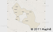 Shaded Relief Map of Jiangling, lighten